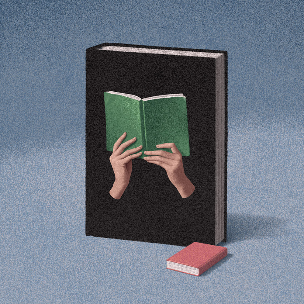 A Book Reading a Book